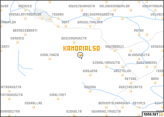 map of Kámori Alsó