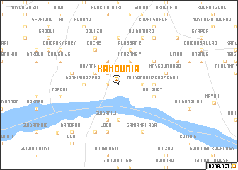 map of Kamounia