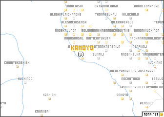 map of Kamoyo