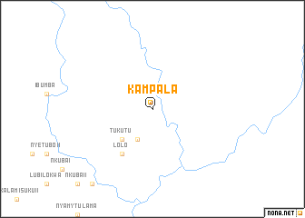 map of Kampala