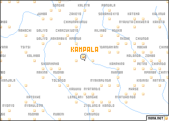 map of Kampala