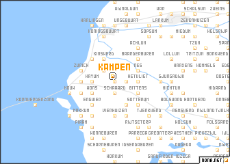 map of Kampen