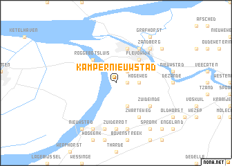 map of Kampernieuwstad