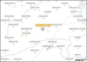 map of Kampiniai