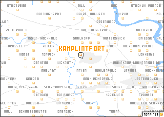 map of Kamp-Lintfort