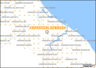 map of Kampong Alor Badak
