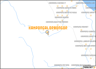 map of Kampong Alor Bongor