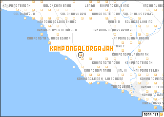 map of Kampong Alor Gajah