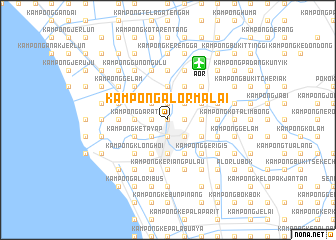 map of Kampong Alor Malai