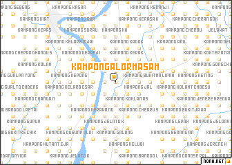 map of Kampong Alor Masam