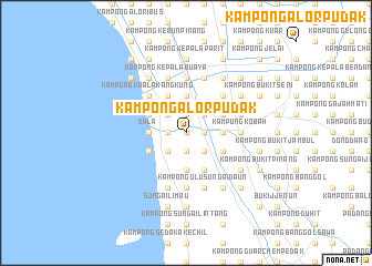 map of Kampong Alor Pudak