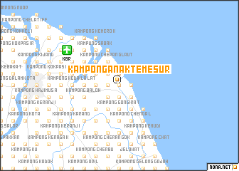 map of Kampong Anak Temesur