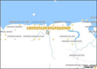 map of Kampong Arang Padoman