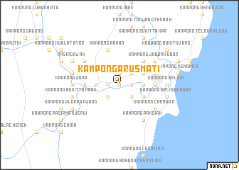map of Kampong Arus Mati
