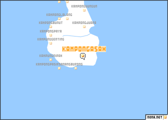 map of Kampong Asah