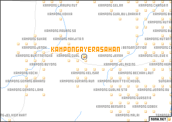 map of Kampong Ayer Asahan