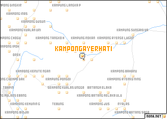 map of Kampong Ayer Hati