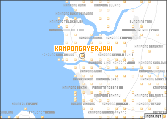 map of Kampong Ayer Jawi