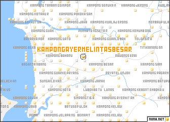 map of Kampong Ayer Melintas Besar