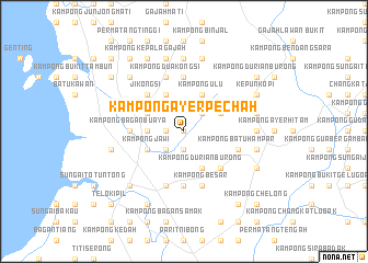 map of Kampong Ayer Pechah