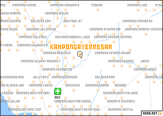 map of Kampong Ayer Resam