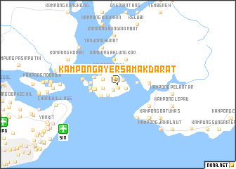 map of Kampong Ayer Samak Darat