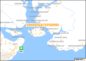 map of Kampong Ayer Samak