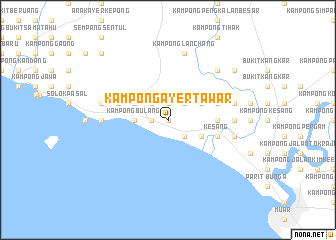 map of Kampong Ayer Tawar