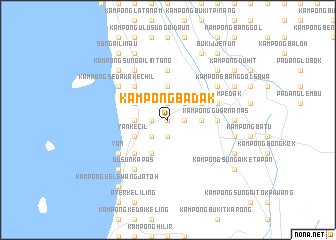 map of Kampong Badak