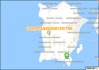 map of Kampong Bagan Ayer Itam