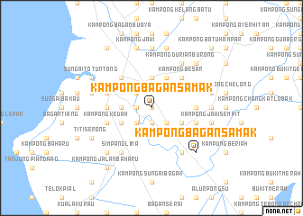 map of Kampong Bagan Samak