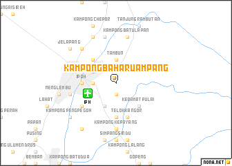 map of Kampong Baharu Ampang