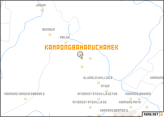 map of Kampong Baharu Chamek