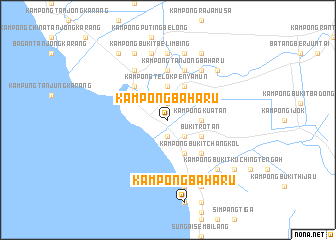 map of Kampong Baharu