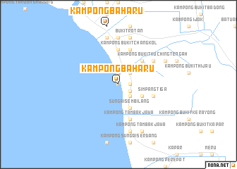 map of Kampong Baharu