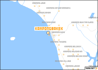 map of Kampong Bakek
