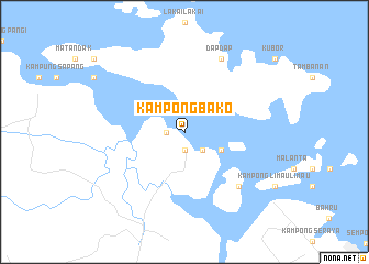 map of Kampong Bako