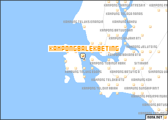 map of Kampong Balek Beting