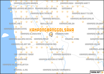 map of Kampong Banggol Sawa