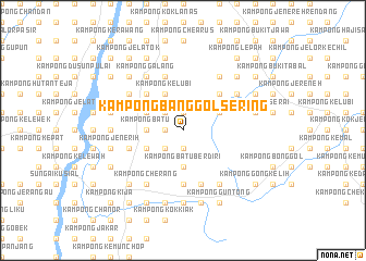 map of Kampong Banggol Sering