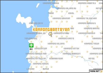 map of Kampong Bantayan