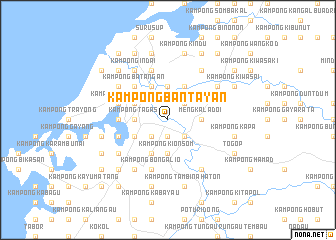 map of Kampong Bantayan