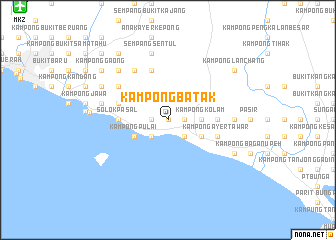 map of Kampong Batak