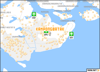 map of Kampong Batak