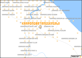 map of Kampong Batang Gergaji