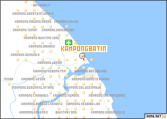 map of Kampong Batin