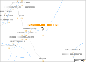 map of Kampong Batu Belah