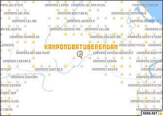 map of Kampong Batu Berendam