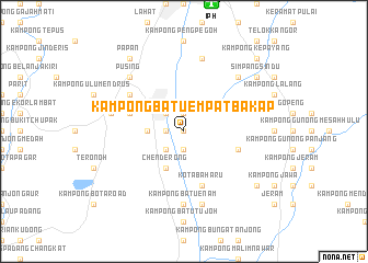 map of Kampong Batu Empat Bakap