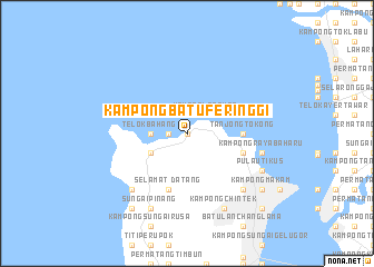 map of Kampong Batu Feringgi